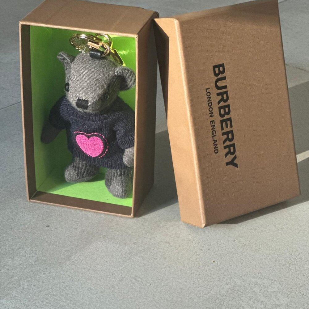 Burberry Keychain Thomas Bear With heart sweater Birthday Day Gift Idea